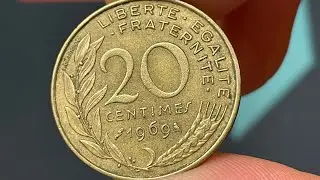 Монета 20 сантимов 1969 года, Франция &bull; Стоимость, информация, тираж, история и многое другое