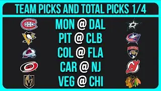 NHL Picks Today 1/4/26 NHL Picks and Predictions
