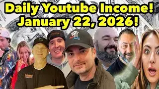 Ежедневный доход на YouTube! 22 января 2026 года! Vegas Matt, Lady Luck HQ и другие!
