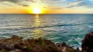 Golden Sunset Waves Relaxing Beach Sounds for Peace & Calm
