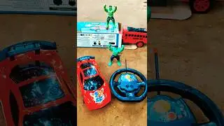 Rc school bus & police car wait for end😜🔥| #shortsfeed #waitforend