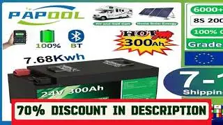 #LiFePO4 24V 300Ah 200Ah 100Ah 340Ah 140Ah 12V Lithium Battery Bluetooth Grade A 6000 Cycles For So