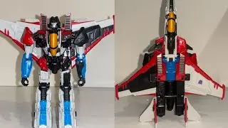 How to transform reactivate game Starscream. Voyager class figure transformation process.