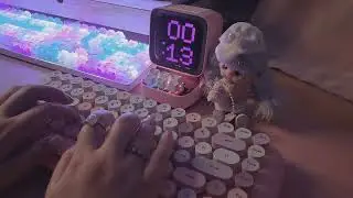 ☁️Asmr typing | MOFii Retro Style Candy keyboard | sound test