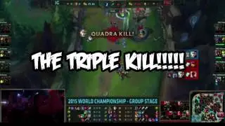 Phreak gets crazy by a Quadrakill of Huni | Worlds 2015