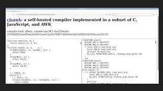 How I built cjsawk? A NEW C Compiler for ANY platform - Liam Wilson