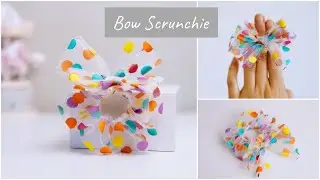 DIY Bow Scrunchie | Sew by Hand | Cute scrunchie with optional bow for kids