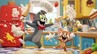 Kitchen Chaos: Tom vs Jerry | Funny Cat and Mouse Fight Poem for Kids🐱🐒🙈