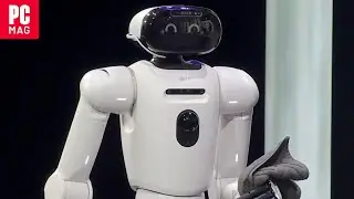 Компания LG продемонстрировала домашнего робота CLOiD на презентации CES.
