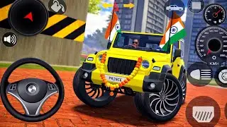 Modified Mahindra Thar Car Games: Indian Yellow Cars (Gadi Wala Game)-Car Game Android Gameplay 2026