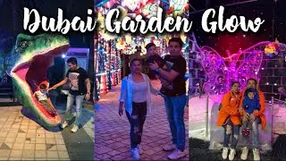 DUBAI GARDEN GLOW  | Dinosaur Park | Glow Park| Art Park| Magic Park | Ice Park | VLOG#38