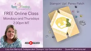 👑 Stampin' Up! Pansy Patch Gatefold Card