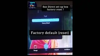 Sun Direct factory default || reset kaise kare complete knowledge