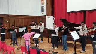 Satumaa Finnish Tango Violin Ensemble rehearsal teddingtonviolin