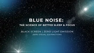 Pure Blue Noise Deep Sleep Aid | Study Enhancer & Anxiety Relief | Black Screen