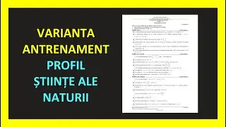 VARIANTA ANTRENAMENT BACALAUREAT MATEMATICA 2023 REZOLVATA BAC STIINTE ALE NATURII M2 SN EXAMEN MATE