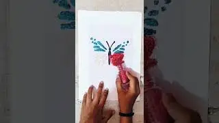 Glitter butterfly 🦋 #youtubeshorts #drawing #shortsvideo