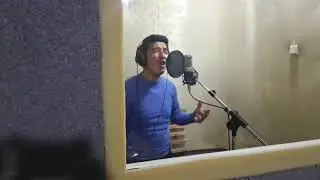 Hamidbek Shaydinov yangi tarona ovoz yozish jarayonidan