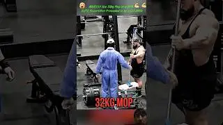 Анатолий использует 32-килограммовую швабру в спортзале, где тренируется элитный пауэрлифтер #ana...