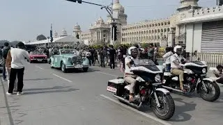 Vintage call rally in Bangalore 😍 organised by bengaluru police 🚨