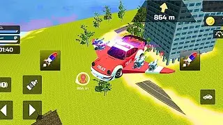 Flight Car Adventure Simulator 3D | Car Stunt Racing track 3D Game | Android Gameplay