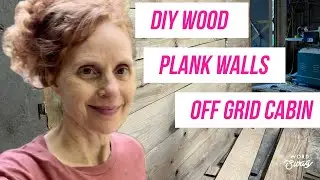 Wood Plank Walls (DIY Off Grid Cabin) BASEMENT UPDATE