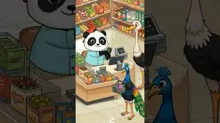 AMAZING PANDAS A CASHIER 🐼😄#viral #funny
