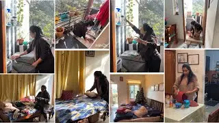 Thodi Si Mehnat se Ghar Chamka Diya ✨/Middle Class Rental House Cleaning 🧹/Busy Morning Routine 