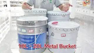 Manufacturer made 10L-20L fully sealed metal bucket chemical 20 liter pail with customized logo