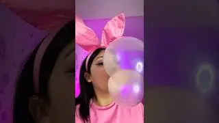 BUBBLE ASMR | blowing bubble gum soft sounds #asmr #bubblegum