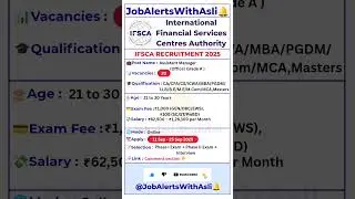🔥IFSCA Officer Grade A Recruitment 2025 | 20 Posts | Apply Now!🔥 #Ep61