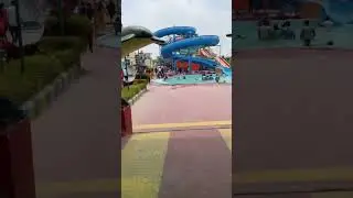 Waterpark💦 #fun #water #pool #slide #rides #bareilly #funcity #jhumka #views  #shorts