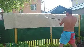 ЧИСТКА КОВРА мойкой высокого давления Huter W105-GS