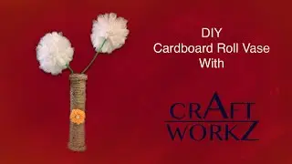 Cardboard roll vase |Best out of waste| DIY| Jute vase