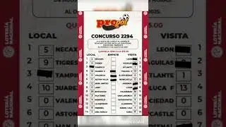 RESULTADOS PROGOL REVANCHA #2294 #progol #ligamx #progoleros #copalibertadores #leaguescup #futbol