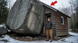 Neighbors Laughed When the Veteran Built a Cabin Against a Giant Rock — and It Withstood the…