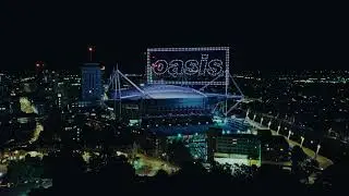 Celestial flies Oasis Live '25 Tour Drone Show | Cardiff