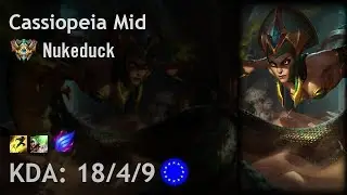 Cassiopeia Mid vs Corki - Nukeduck - EUW Challenger Patch 8.1