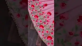 Heavy embroidery work gown set