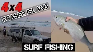 FRASER ISLAND 4x4 - Part 2 - Camping, Surf fishing for Tailor, Catch and cook - Smoked Fish