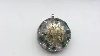 Orgonite Amulet large 'Aventurine and Quartz'