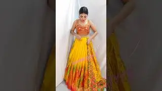 SAREE SE PAHNE RADHA RANI COSTUME| #youtubeshorts #saree_draping_guide  #glambeautyy #drapingstyle