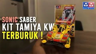 Jangan BELI ! Sonic Saber Tamiya mini 4wd KW TERBURUK ! Ban Oblak !