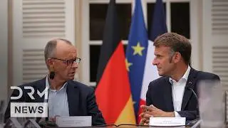 Смотрите: Макрон и Мерц обращаются к франко-германскому кабинету министров во Франции перед ключе...