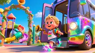 Bus Goes Playground 🚌🎠 Fun Kids Song | Playtime & Learning Adventure