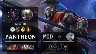 Pantheon Mid vs Galio - KR Master Patch 10.13