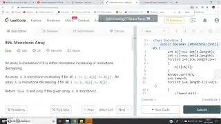 Monotonic Array(LeetCode) | JAVA
