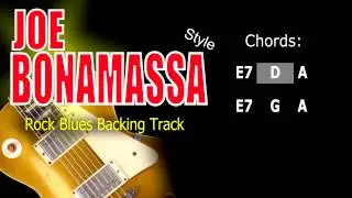 Rock Blues Joe Bonamassa Style #2 Guitar Backing Track Bpm 93 Highest Quality
