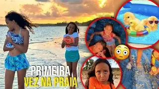 PRIMEIRA vez dos filhinhos NA praia: férias de verão em Maceió!