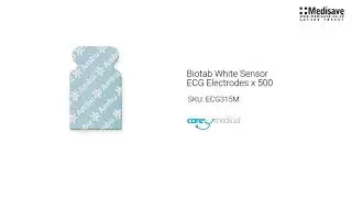 Biotab White Sensor ECG Electrodes x 500 ECG315M